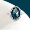 BELLA BOX Elegant Oval Zircon Lady's Finger Ring Party Gorgeous Wedding Anniversary Gift Good Quality Women Fashion Jewelry