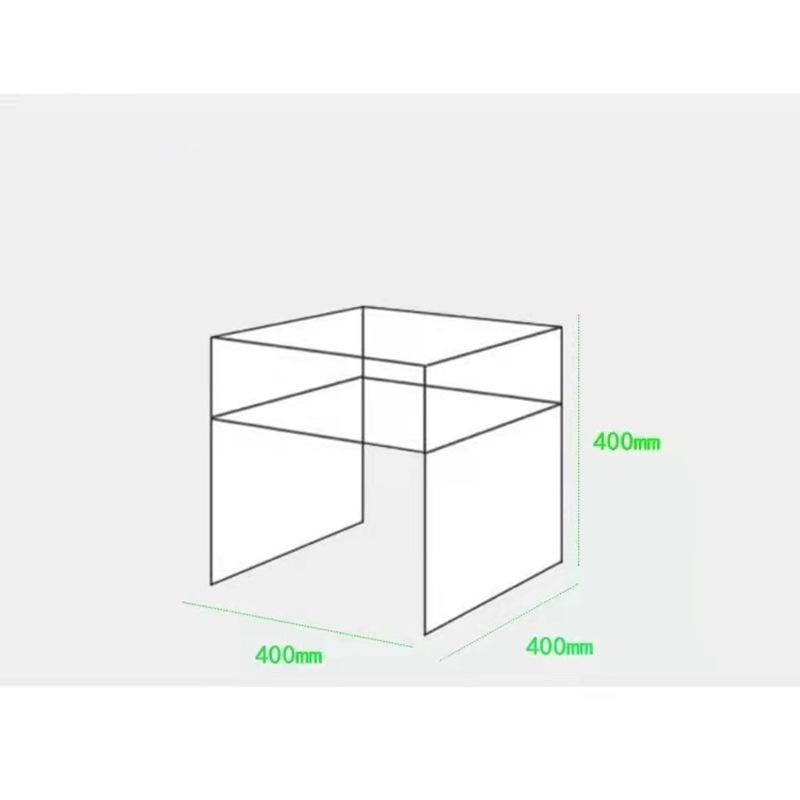 Nordic acrylic sofa living room transparent blue double storage coffee table design bedside table corner table