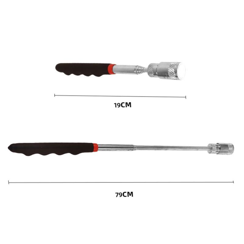 Telescopic Magnetic Pen Screw Nut Bolt Extendable Magnetic Pick Up Tool Portable Long Reach Led Light Adjustable Pickup Rod