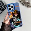 Anime Fireforce Phone Case For IPhone 16 15 14 13 12 17 Pro Max Special Metal Silver Button Electroplated Mobile Device