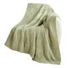 Knit Throw Blanket Checkered Sofa Blanket For Season Lightweight for Home and Travel
