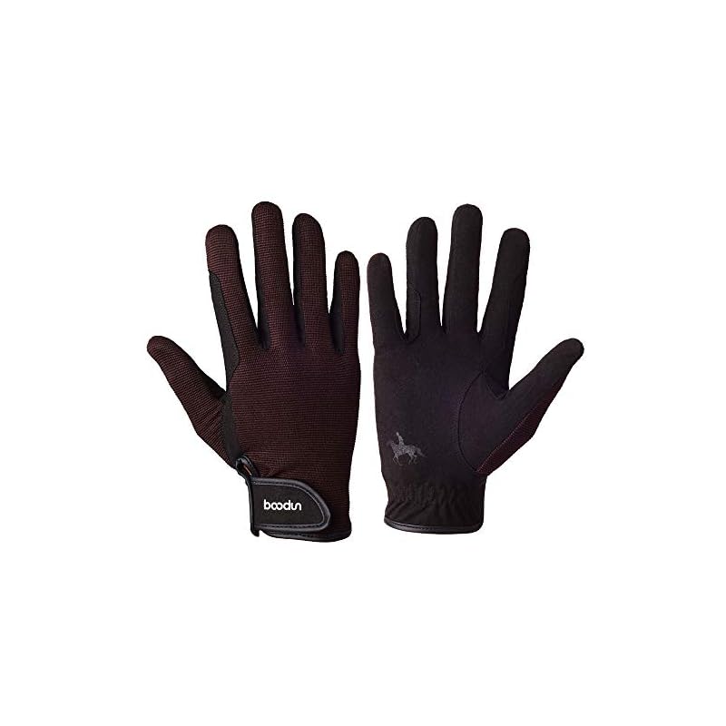 Lixada Riding Gloves, Leather Gloves, Racing Gloves for Men and Women, Abrasion Resistant, Non-Slip, Breathable, Equestrian Sports Gloves