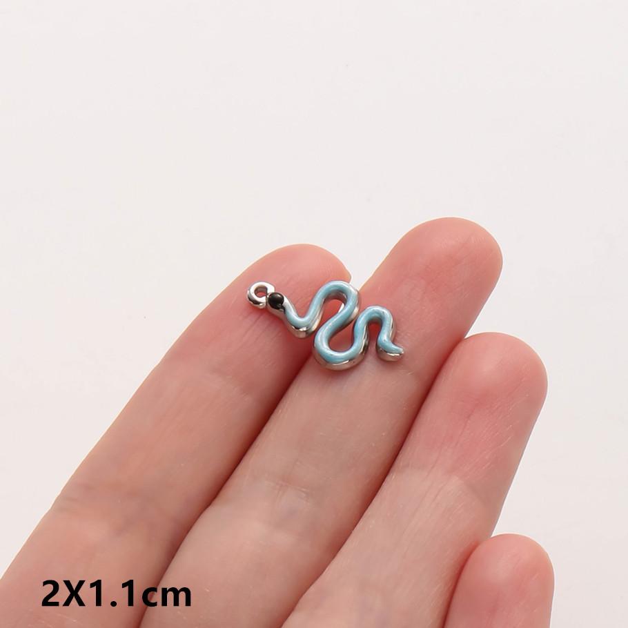 6pcs Enamel Marine Animal Starfish Fish Tail Sea Turtle Stainless Steel Charms For Jewelry Making Bulk Handmade Keychain Pendant