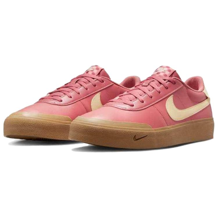 Nike Court Shot Canyon Pink Men Sneakers Gum-Light-Brown Muslin IB2316-600