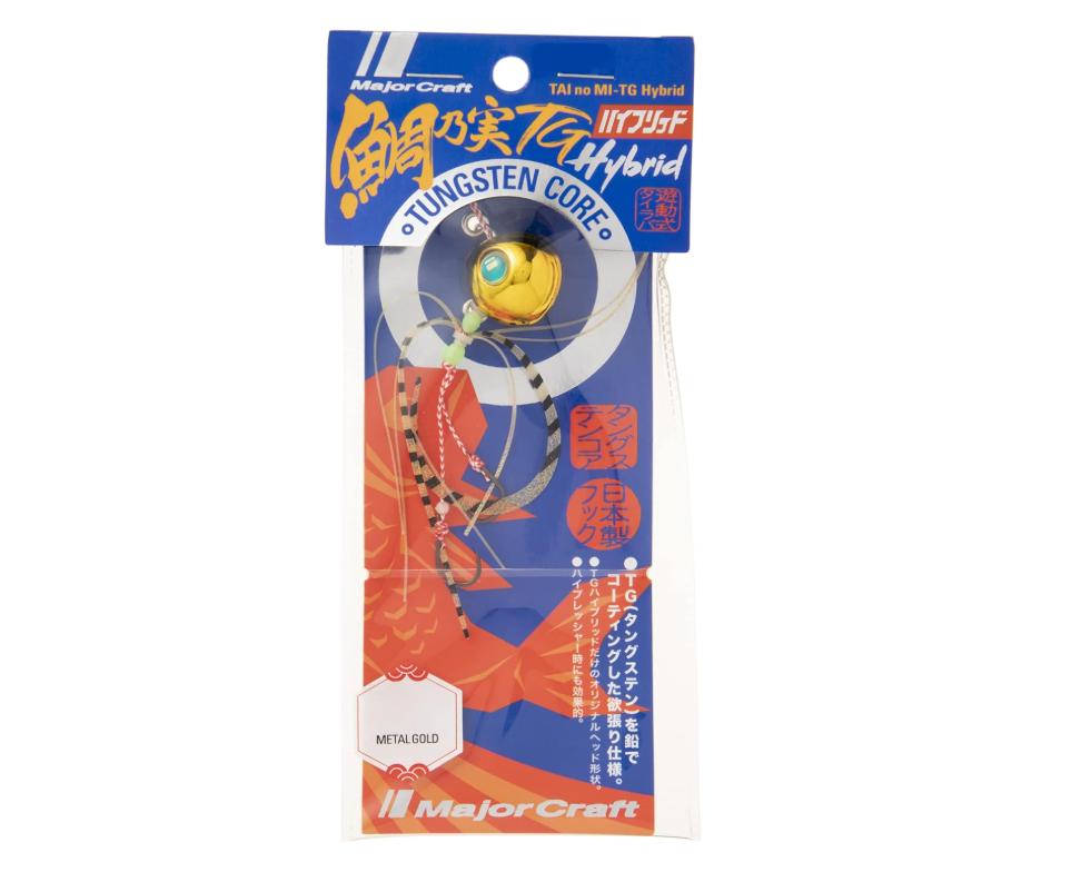 Tungsten Tai Rubber Jig 60g #14 Metal Gold Slider Jig for Snapper Fishing High Density TG Head