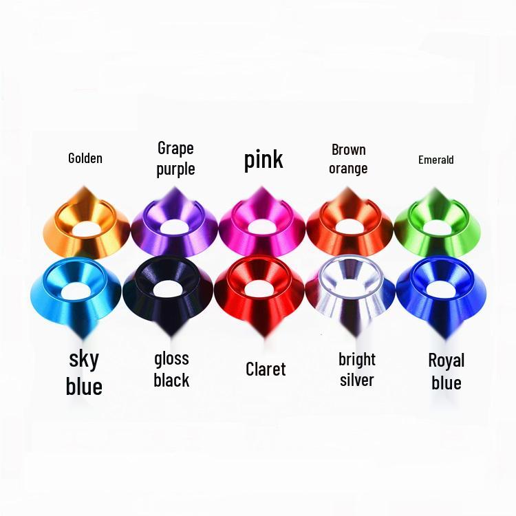 M8 Color Decorative Aluminum Alloy Countersunk Fish Eye Screw Washer