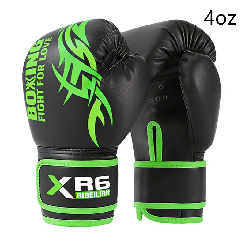 4/6 Unzen PU Atmungsaktiv Kinder Erwachsene Professionell Sanda Muay Thai Taekwondo Neutral Atmungsaktiv Boxhandschuhe