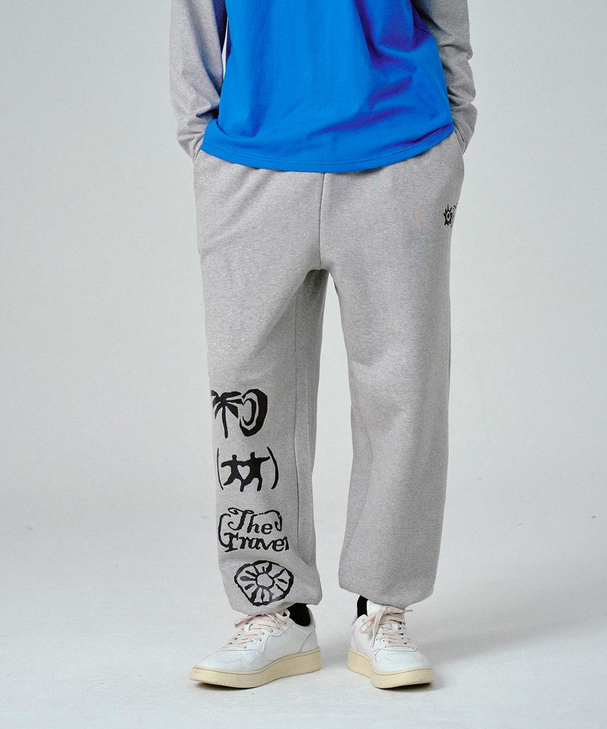 GRAVER [Unisex] Of-Symbol Sweat Jogger Pants_2 Colors