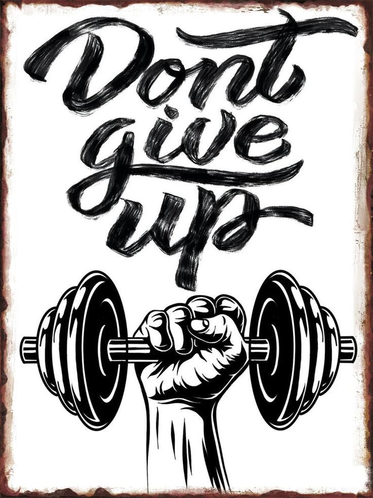 GYM Is My Life Posters Metal Signs Painting Wall Aesthetical Decoration for Home Bedroom Room Pub Tin Sign Decorative Plaques