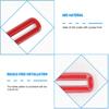Interior Door Vent Cover Trim for Dodge Challenger 2015-2020 Interior Accessories (Red)