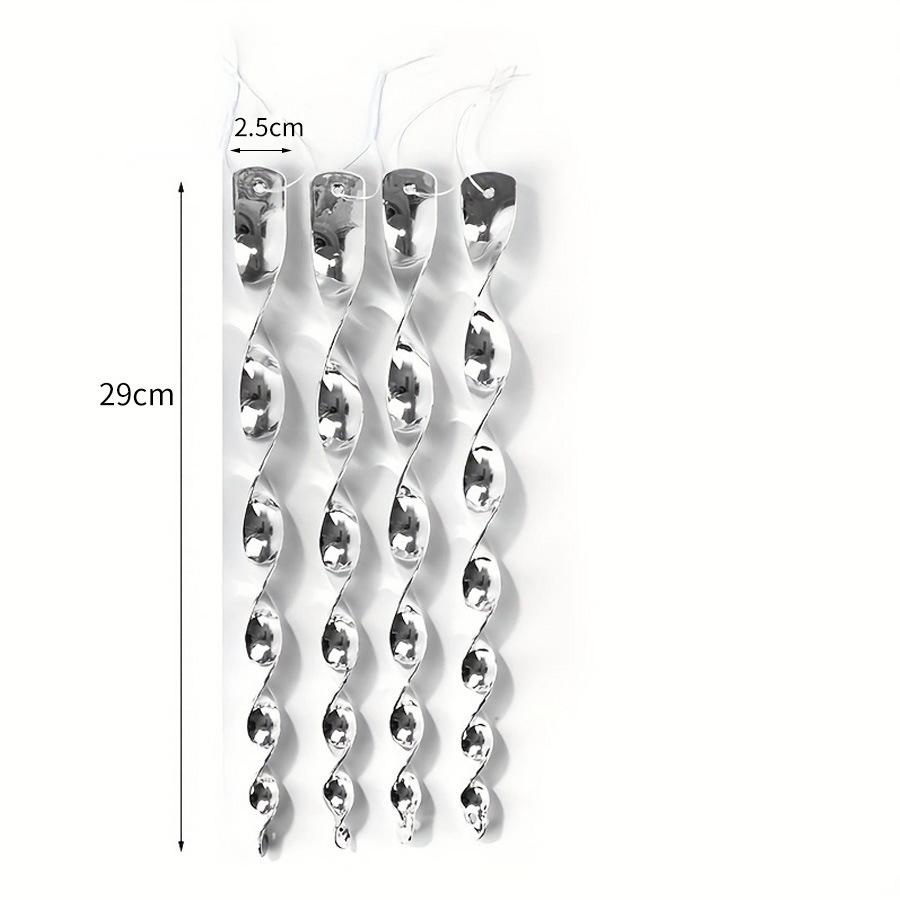 10Pcs Birds Repellent Reflective Rods Silver Spinner Bird Deterrent Device Hanging Ornament for Outdoor Garden Decor Supplies