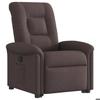 VidaXL Fauteuil inclinable marron foncé tissu, chaise inclinable, fauteuil inclinable pour personnes âgées, fauteuil 3303259