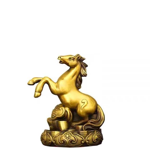 12 Chinese Zodiac Animal Figurines Set Pure Copper Rat, Ox, Tiger, Rabbit, Dragon, Snake, Horse, Goat, Monkey, Rooster, Dog,Pig