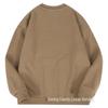 Unisex 420G Extra Thick Hua Cotton Silver Fox Fleece Crew Neck Sweatshirt - Warm Base Layer Top for Autumn and Winter