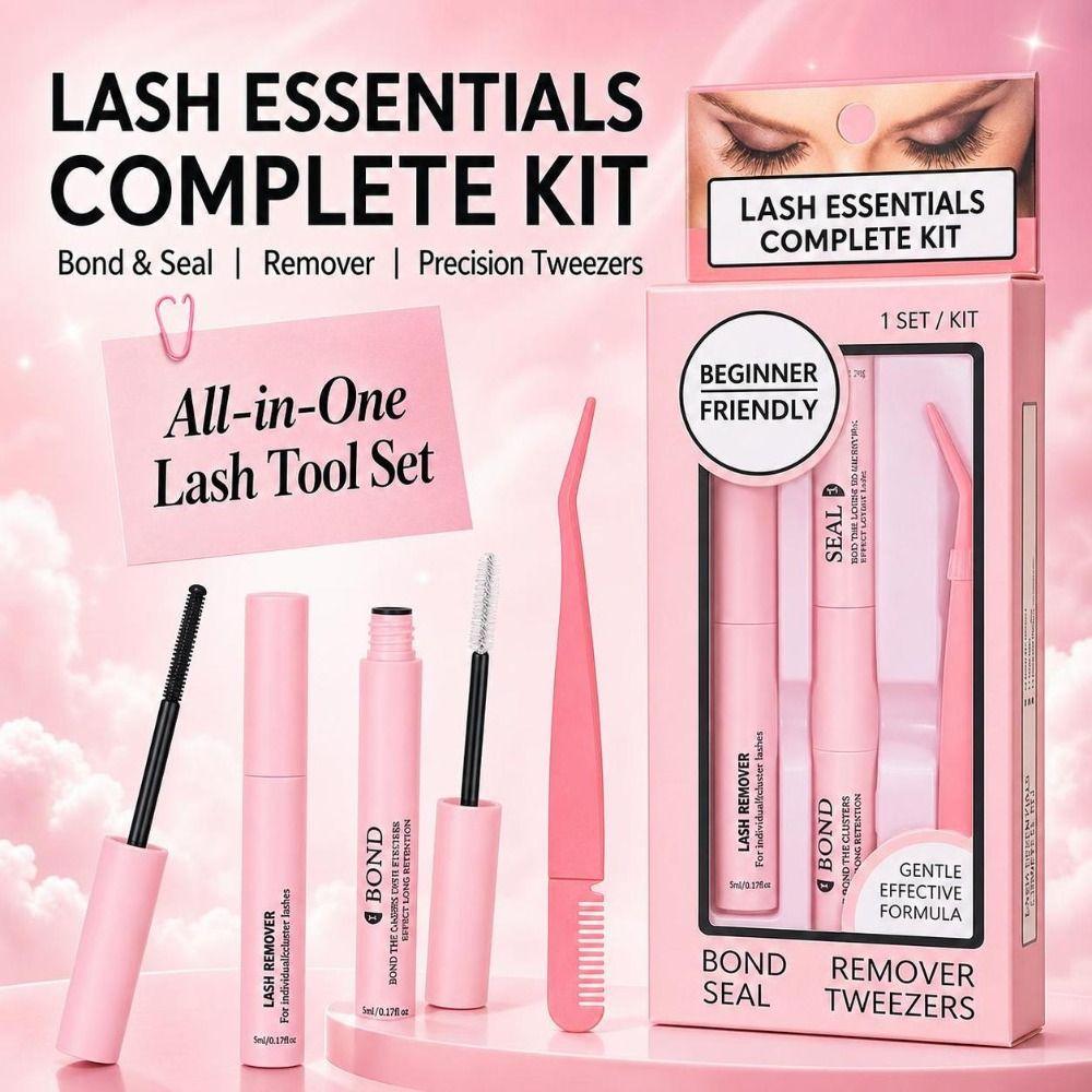 Waterproof Lash Extension Kit Gentle Lash Glue Remover Set Eyelash Bond Seal Kit Lash Application