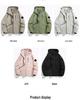 Autumn/Winter Outdoor Cardigan Jacket with Removable Hood – Wear-Resistant Student Team Uniform & Self-Driving Camping Windbreaker