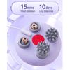 Electric Head Massager with Red Light Therapy Deep Tissue Kneading Vibrating Device for Shoulder Neck And Body Scalp Relaxation