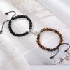 Braccialetti con coppia magnetica per donna Uomo Amanti romantici che abbinano il cuore Perline in pietra naturale Bracciale Yoga Gioielli regalo di San Valentino