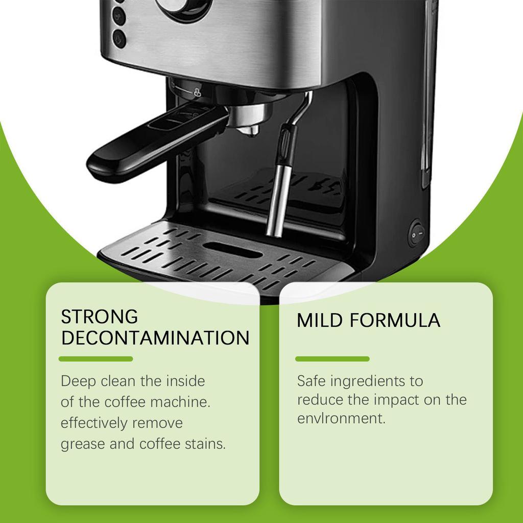 10Pcs/Bottle Automatic Coffee Maker Maintenance Cleaning Tablets Dissolves Oil Deposits Prevents Machine Blockage