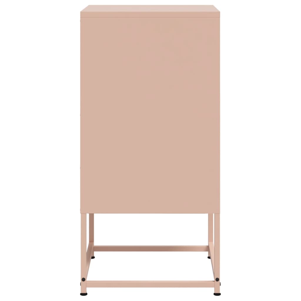 Nightstands 2 pcs Pink 36 x 39 x 78 cm Steel