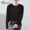Urban Beauty Women's 2026 Basic Pure Cotton Long Sleeve T-Shirt
