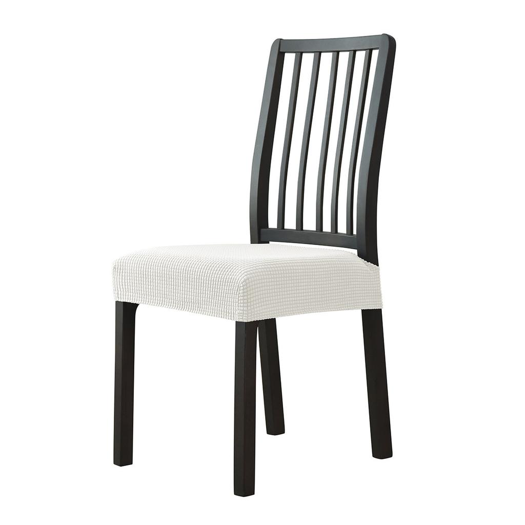 Elastic Solid Printed Seat Cover for Slipcovers for Dining Room Chair Protector Chair Cover Thick Stretch Chair Case Pad