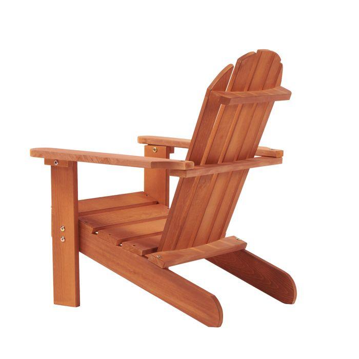 Sedia Bambino in Legno GINGER HOME Adirondack, Poltrona da Giardino Relax, Legno di Cedro Massiccio, Esterno e Interno, 50x49.5x62 cm