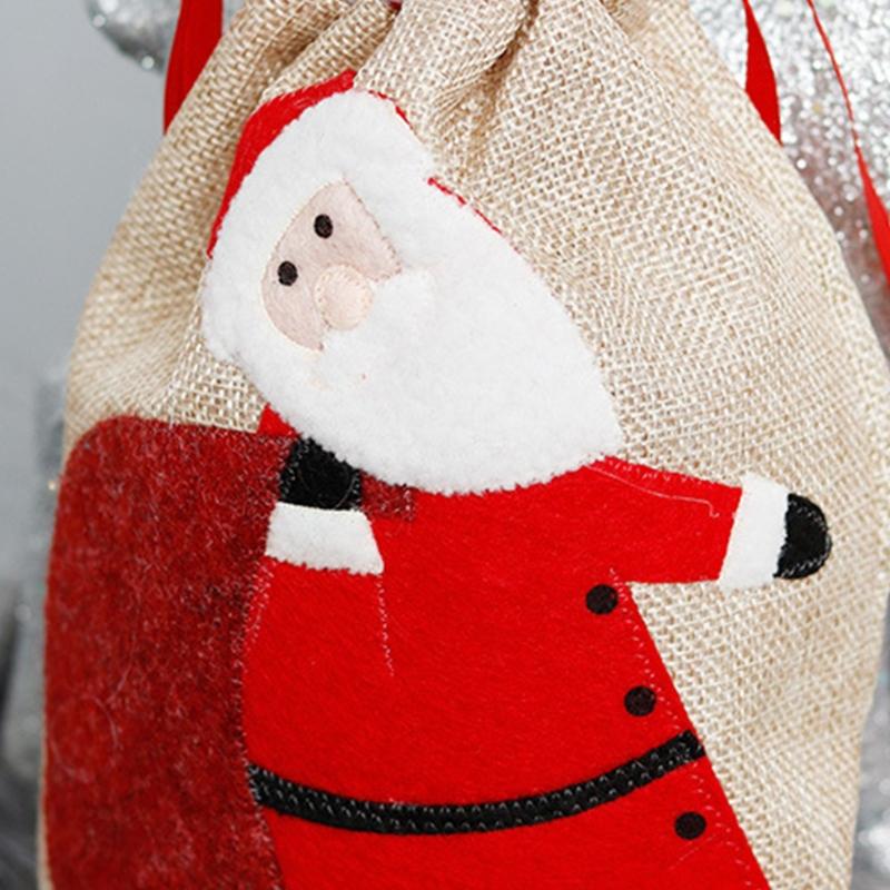 Xmas Gifts Wrapping Bags Candy Bags Christmas Wrapping Bag Party Favors for Creative Photo Props Decor Holiday Supplies