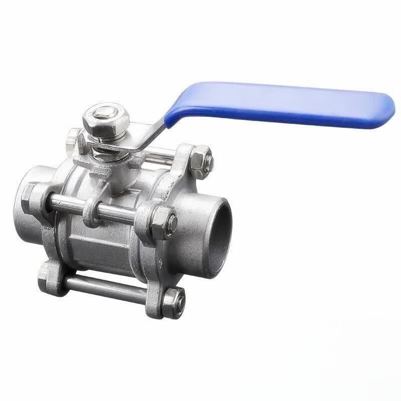MODX 304 Stainless Steel Three-Piece Threaded Ball Valve