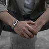 Lucky Simple Irregular Open Metal Fashion Jewelry Korean Style Bracelet Men Cuff Bangle Man Bangle