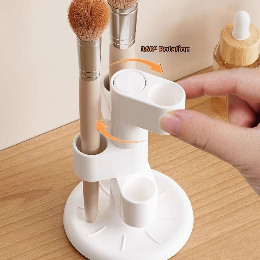 2Pcs Funny Rotating Toothbrush Holder 4 Holes Pencil Display Rack  Office/School Supplies