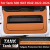 For Tank 500 Hi4T Hi4Z 2022‑2026 Leather Rear Gate Protective Mat Anti‑Scratch Tailgate Liner Interior Car Accessories