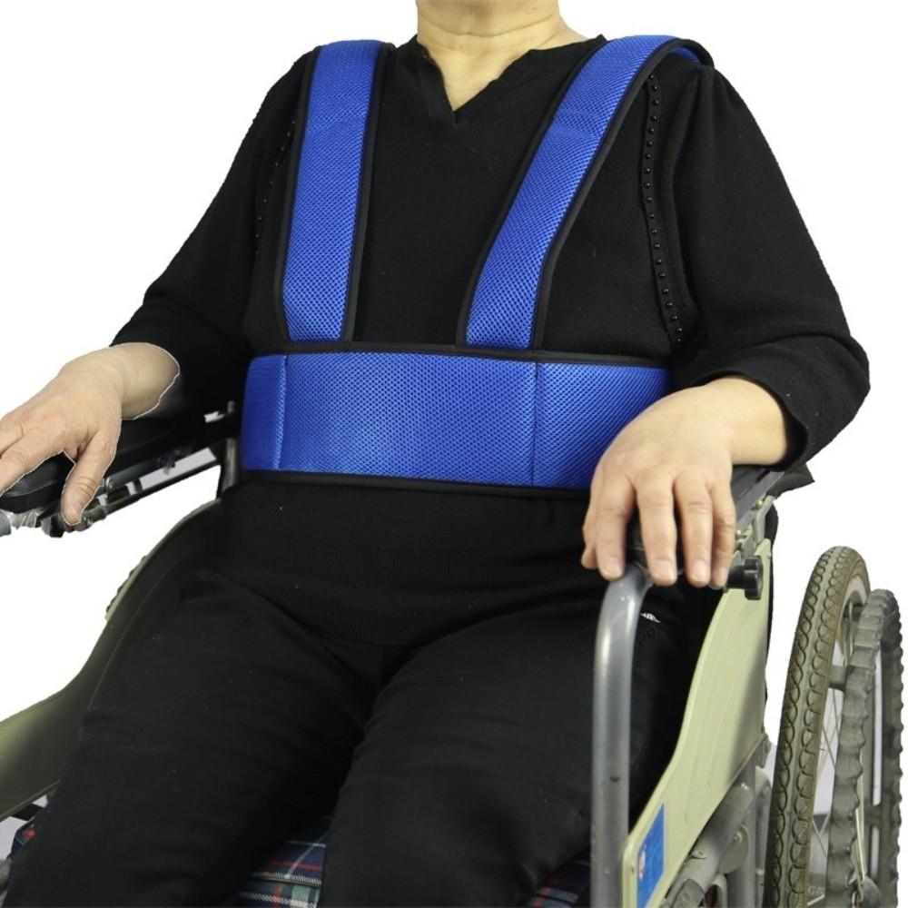 Breathable Mesh Wheelchair Safety Belt Non-Slip Adjustable Straps Fall Prevention Band Comfortable 360° Design Elderly Seat Belt