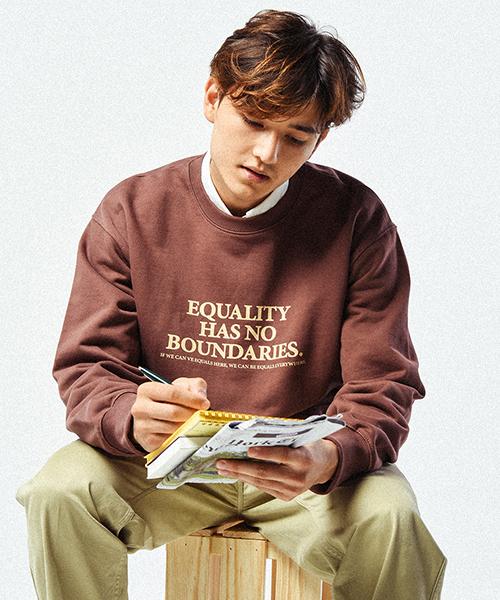 Свитшот Tantan Equality Message - Коричневый Brown/L