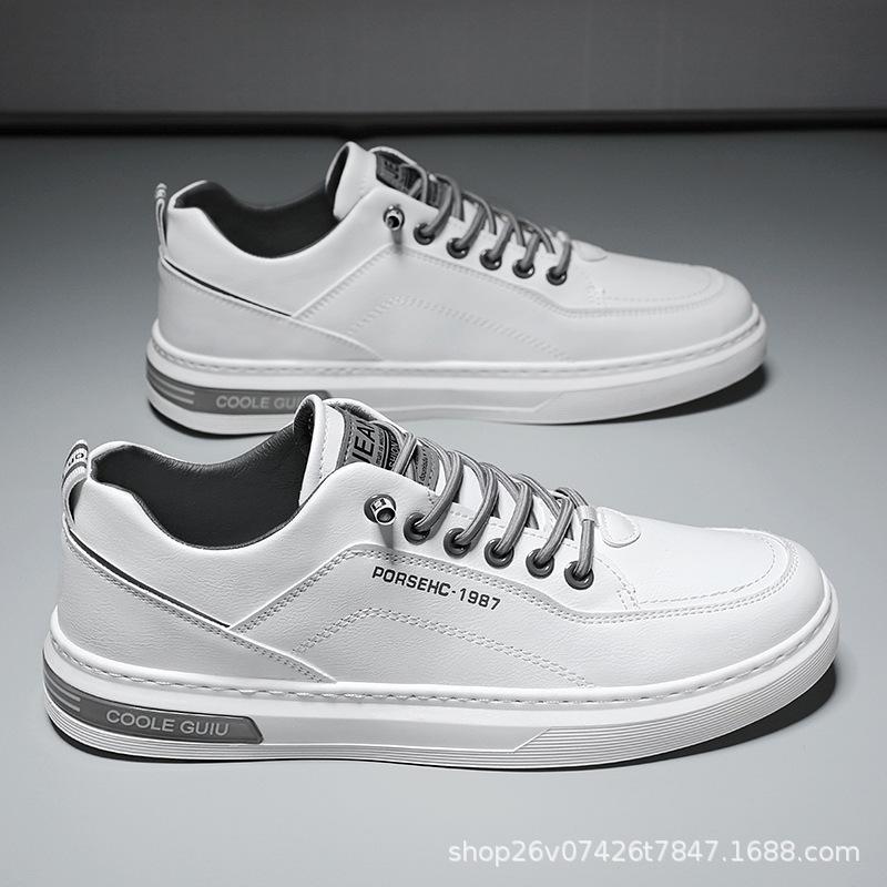 Men's shoes spring new breathable little white shoes male students trend versatile cloth shoes sports leisure board shoes trendy shoes