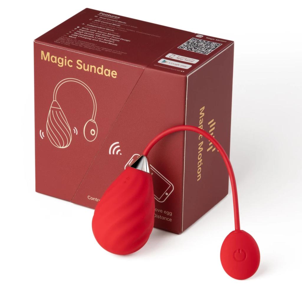 App-controlled egg - Magic Motion Magic Sundae Red