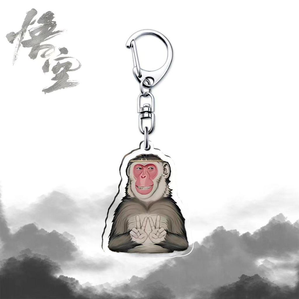 Black Myth Wukong Double-Sided Acrylic Keychain and Luggage Tag - Customizable with Images