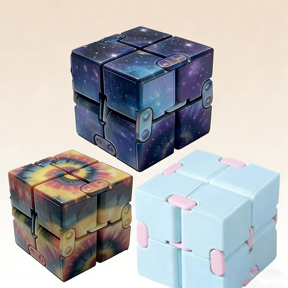 Infinity Cube Second Order Anxiety Toy Finger Game Puzzle Stress Relief Magic Finger Gift for Children