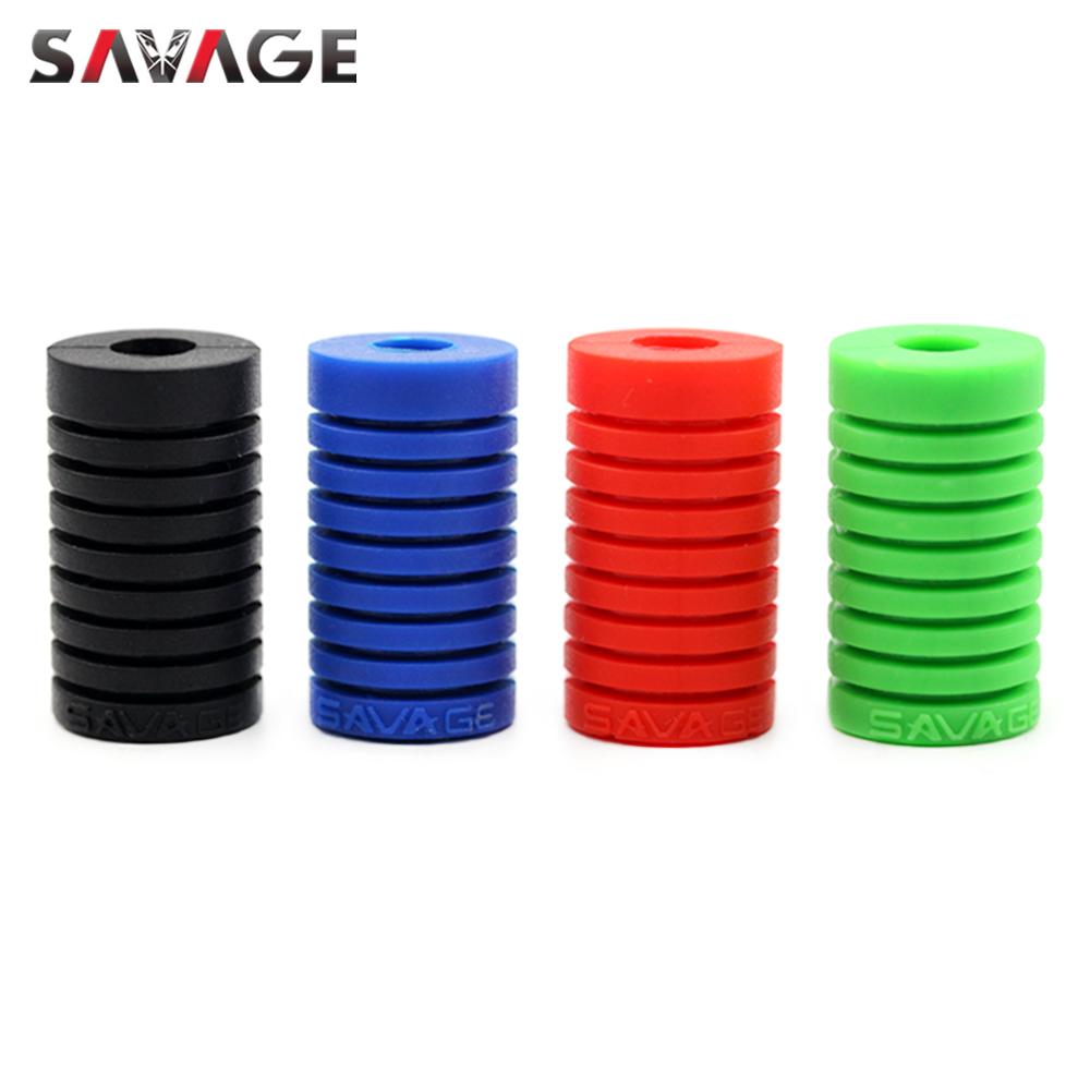 Universal Gear Shift Lever Foot Pad Pedal Toe Peg Cover For YAMAHA For HONDA For KAWASAKI Motorcycle Accessories Silica