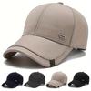 Unisex Quadratische Silberne Schnalle Etikett Baseballkappen Frühling und Herbst Outdoor Verstellbare Lässige Hüte Hip Hop Kappe Sonnenschutzmütze