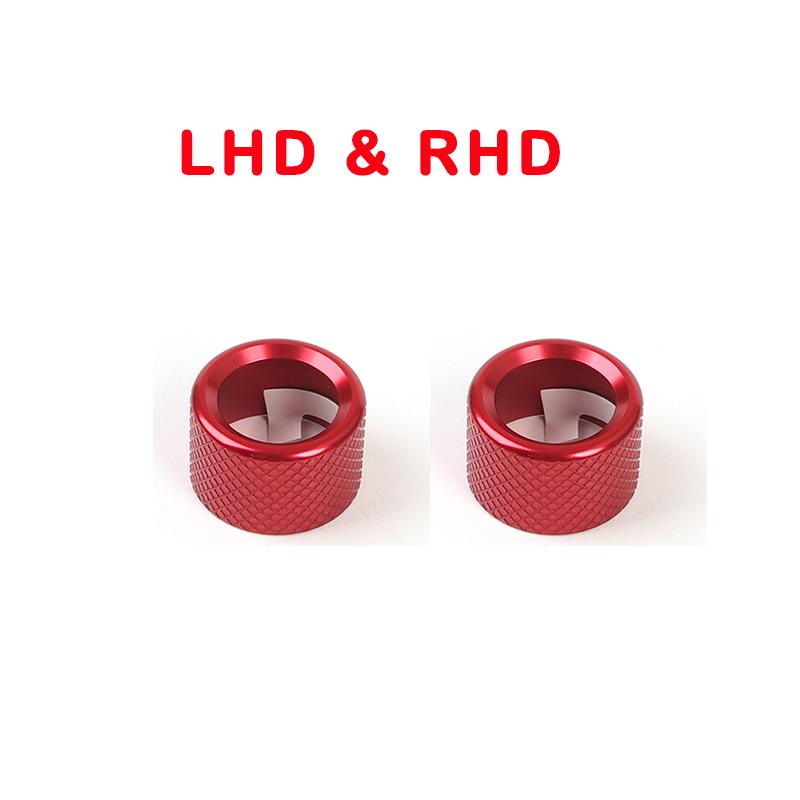 Car Interior Fittings Air Conditioner Knob Cover Audio Rotation Cover Trim Aluminum Alloy Material For Hyundai IONIQ 9 LHD/RHD