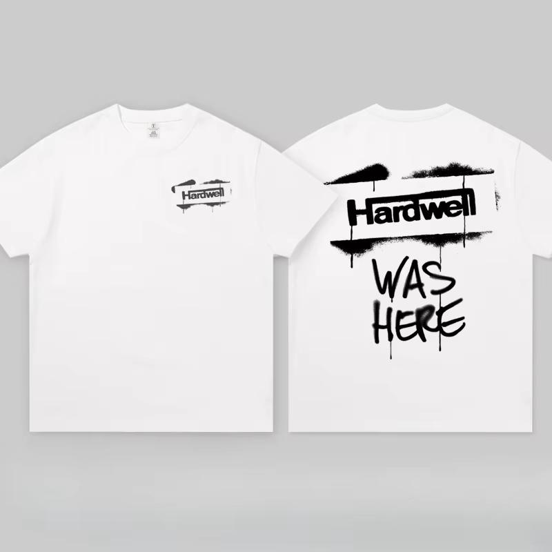 

2025 Чоловіча та жіноча нова бавовняна футболка з коротким рукавом Hardwell Чоловічий топ 100 Dj Навколо одягу Електричний звук Розкрито Бренд XL