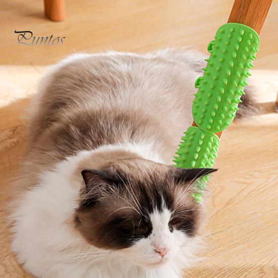 1Pc/3Pcs Cat Self Groomer Brush Adjustable Corner Cat Face Itch Scratching Brush Table Leg Silicone Self Massage Comb for Cats Dogs