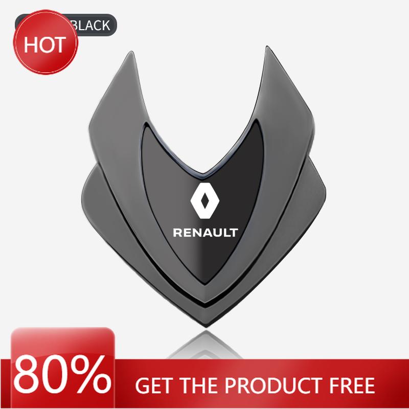 Hub Caps Metal Car Side Fender Car Body Sticker Shield Emblem Badge Logo For Renault Grand Scenic 4 XMOD Megane Clio 4 Laguna 2