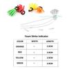12PCS Foam Fly Fishing Float High Buoyancy 4 Colors Mixed Fly Fishing Indicators Lightweight Fishing Positioning Floats