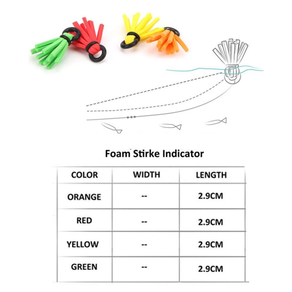 12PCS Foam Fly Fishing Float High Buoyancy 4 Colors Mixed Fly Fishing Indicators Lightweight Fishing Positioning Floats