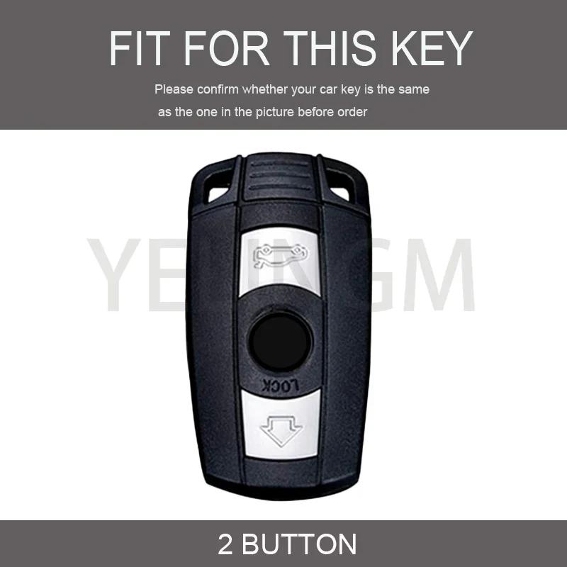 YELINGM TPU Car Smart Key Case CoverFor BMW 1 3 5 6 Series E60 E61 E70 E81 Z4 E87 E90 E91 E92 X1 X5 X3 Protector  Shell Fob