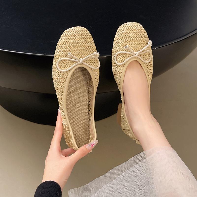 Fashion Flats Luxury Casual Shoes for Woman 2025 Kawaii Women's Summer Footwear Flat Cute Elegan Quick Delivery Trend