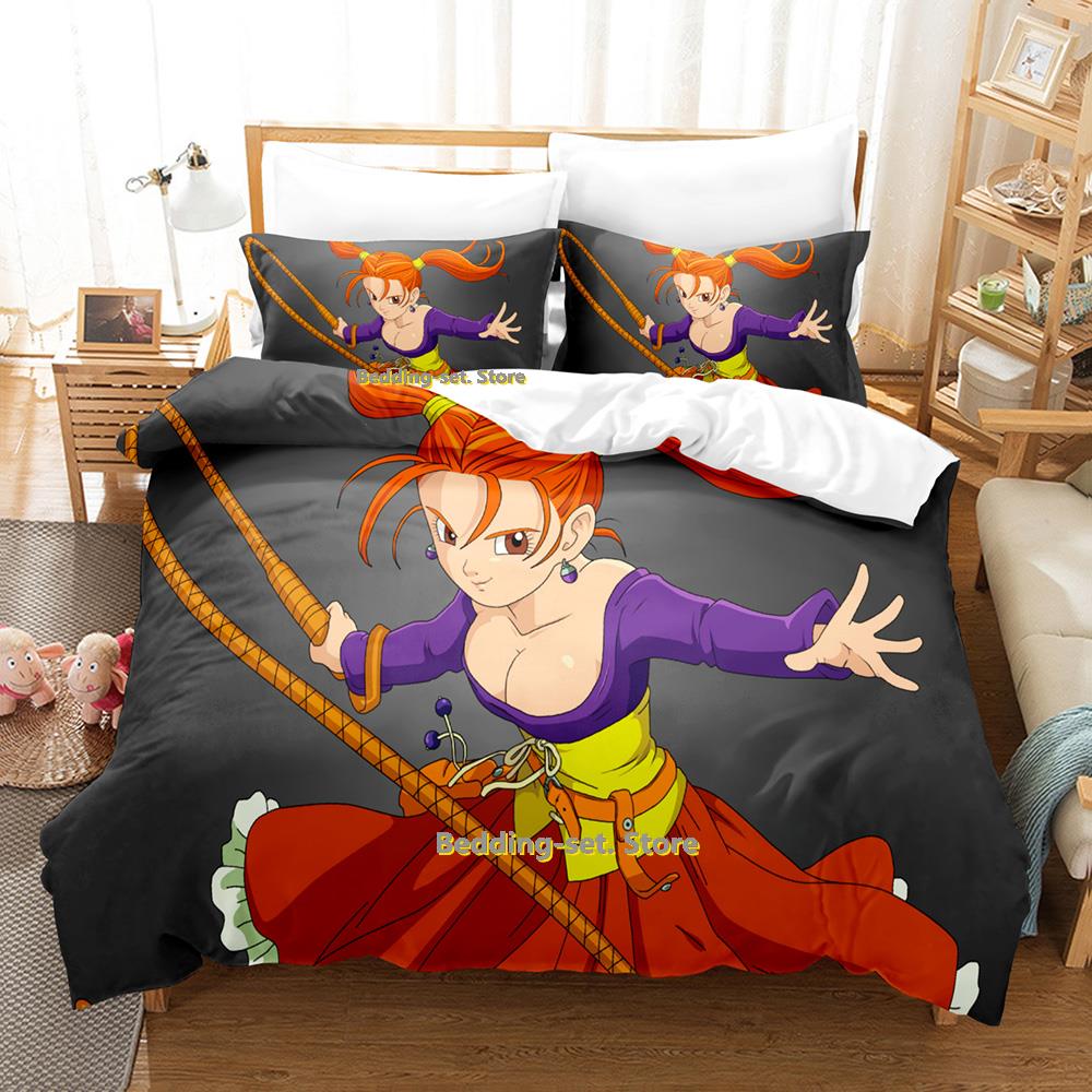 Neues Dragon Quest Bettwäscheset Einzelbett Twin Bett Vollbett Queen Size King Size Bettwäscheset für Erwachsene Kinder Schlafzimmer Bettbezug-Sets Anime