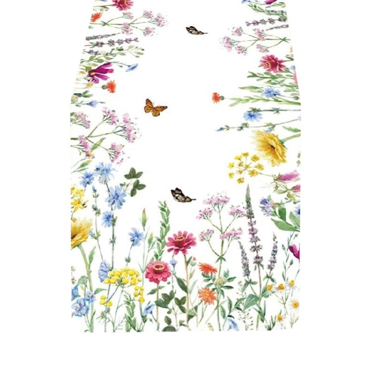 Скатерть-дорожка  Бабочка  Полиэстер Покрытие для стола Украшение стола для подарков Скатерть 1